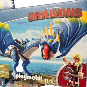 NIB Playmobil 9247 Astrid & Stormfly How To Train Your Dragon  11PC